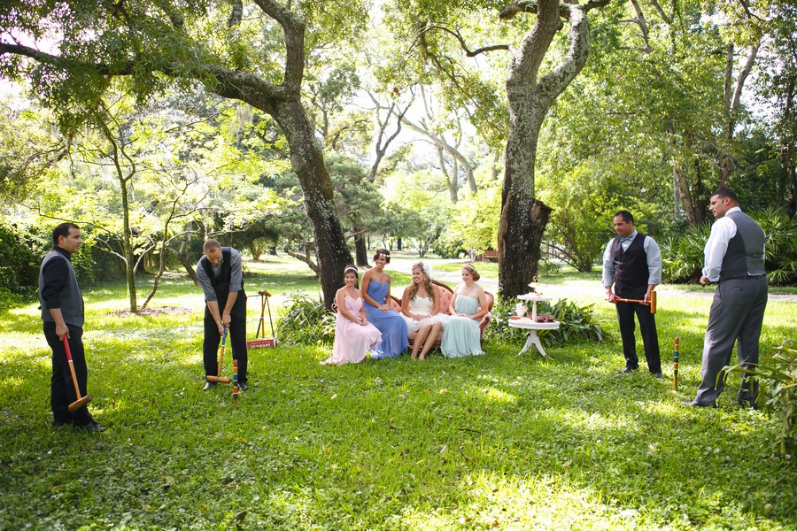 Alice in Wonderland Tea Party Wedding Wedding Shower Croquet | Tampa Wedding Venue USF Botanical Gardens | Carrie Wildes Photography