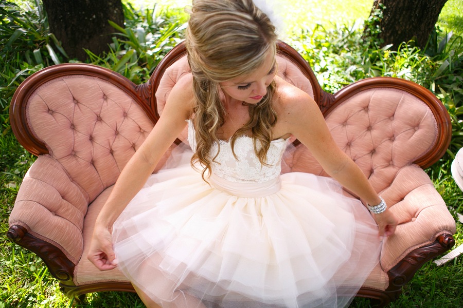 Alice in Wonderland Tea Party Vintage Bride | Tampa Wedding Venue USF Botanical Gardens | Carrie Wildes Photography