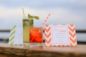 Orange and Green Signature Drink | Citrus Themed St. Pete Beach Wedding