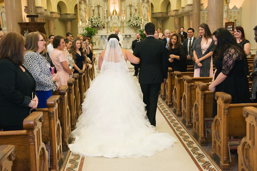 Downtown Tampa Wedding Ceremony at Sacred Heart Catholic Church
