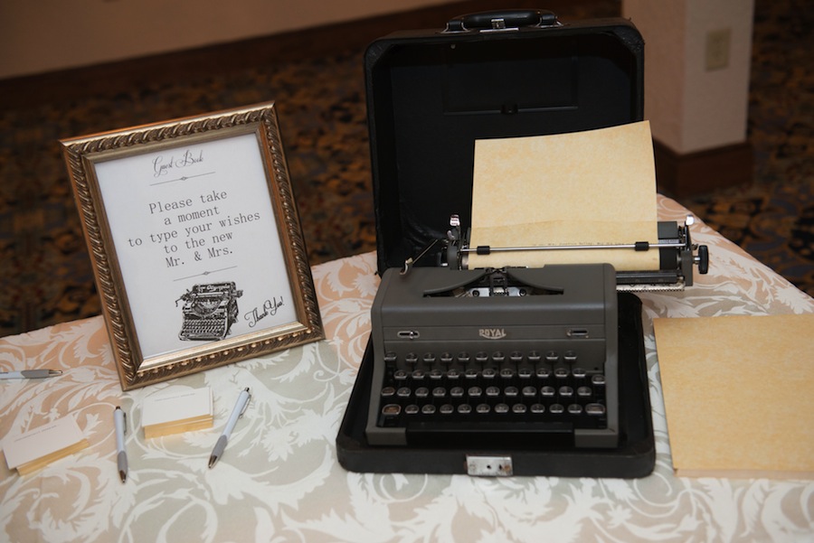 Antique Typewriter | Wedding Guest Book