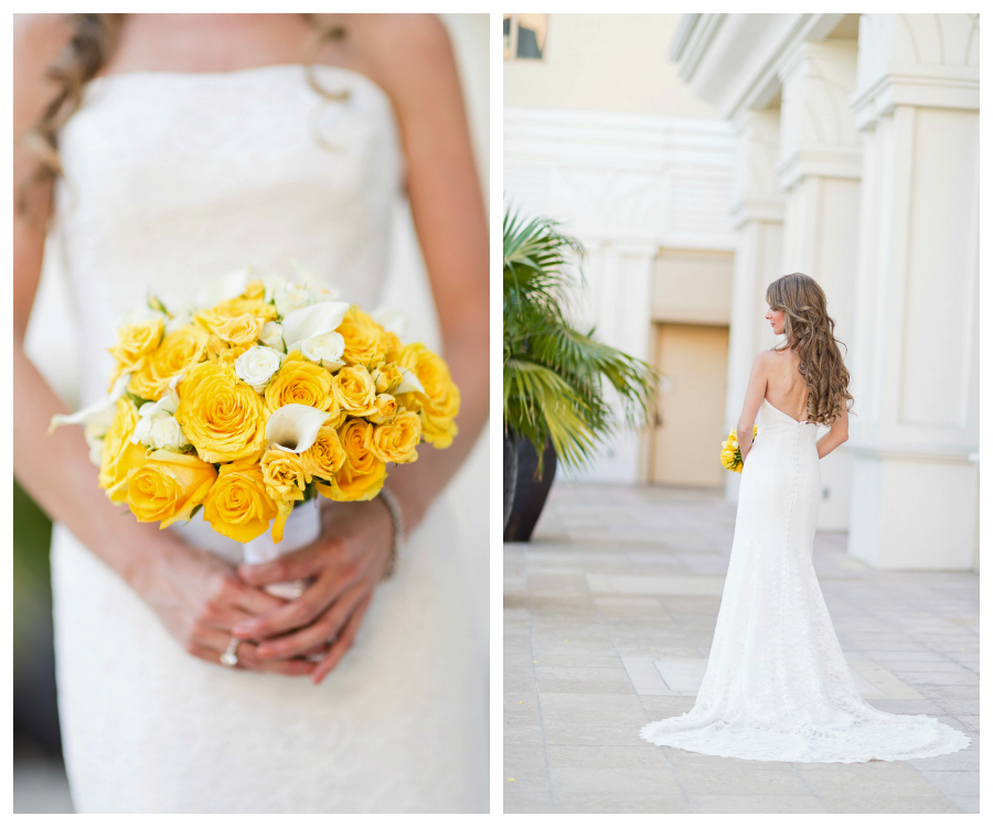 Yellow Wedding Bouquet | Anna Maier Couture Wedding Dress