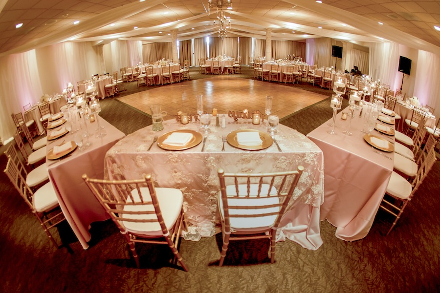 Blush Pink and Gold Wedding Reception | Tampa Wedding Venue A La Carte Pavilion