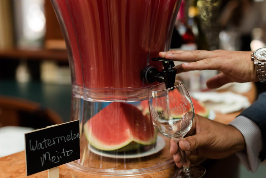 Signature Wedding Drink Watermelon Mojito | St. Petersburg Wedding Caterer Amici's Catering