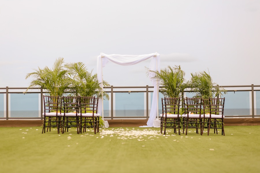 St. Pete Beach Wedding Venue | Hotel Zamora Rooftop Wedding Ceremony