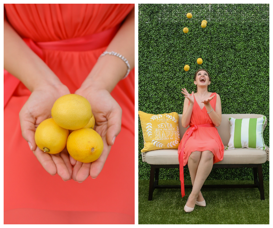 Orange Bridesmaid Dress | Lemon Citrus Themed Wedding