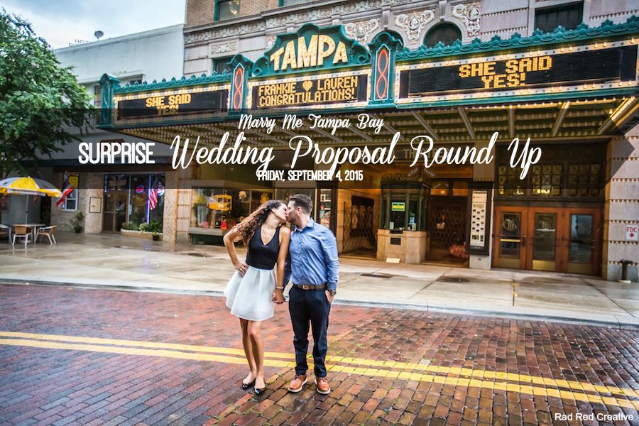 Surprise Wedding Proposal Round Up: September 4, 2015