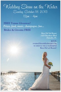 Dunedin Wedding Show at Waterfront Venue Beso Del Sol | Tampa Bay Bridal Show October 2015