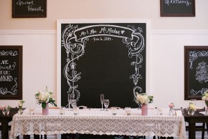 Wedding Chalkboard Sign | Rustic Sweetheart Table