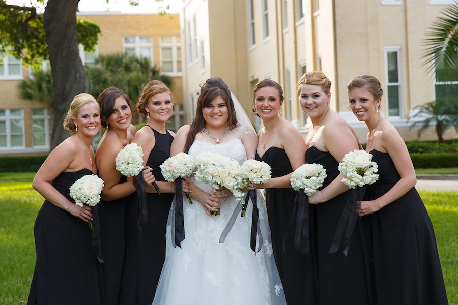 Alfred Angelo Black Bridesmaids Dresses | Academy of Holy Names Wedding