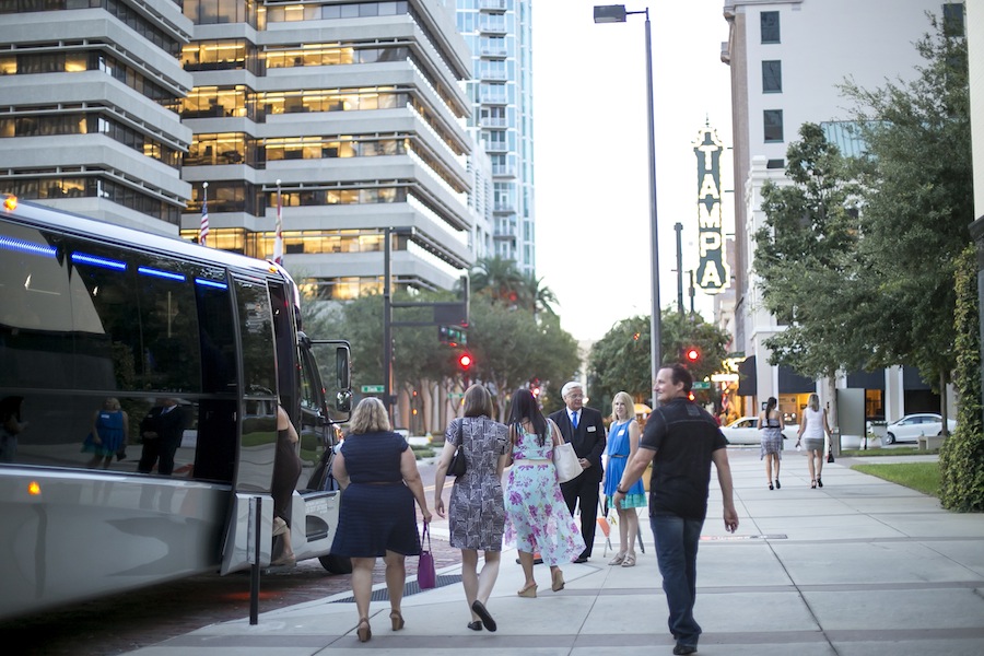 Network Limousine Party Bus | Marry Me Tampa Bay Wedding Networking Venue Crawl