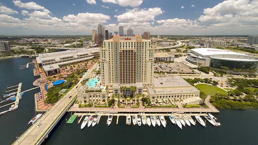 Waterfront Downtownt Tampa Wedding Venue Marriott Tampa Airport