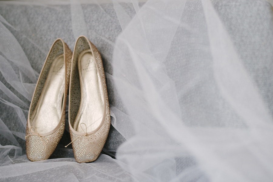 Gold Sparkle Wedding Shoes