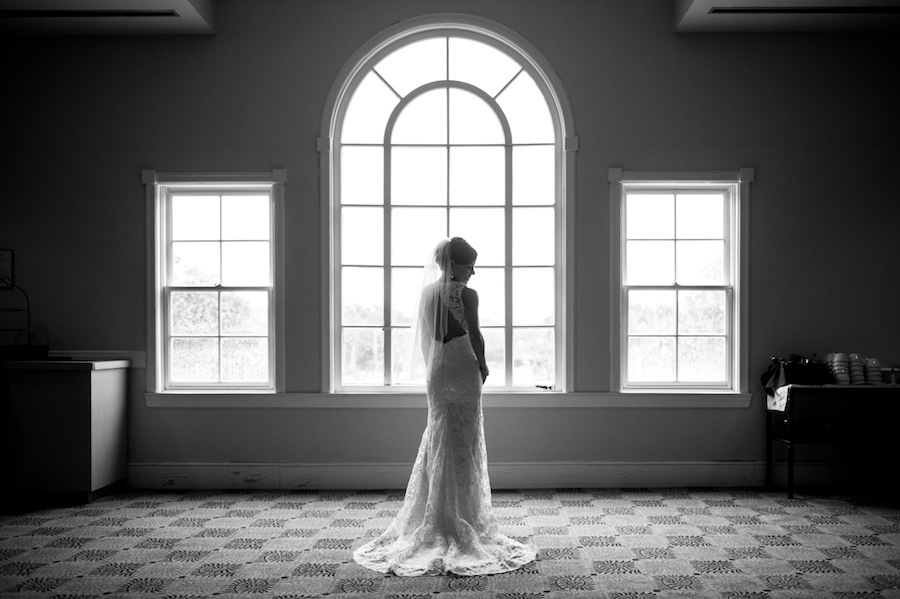Jim Hjelm Lace Wedding Dress with Open Back | Tampa Wedding Photographer Marc Edwards Photograps