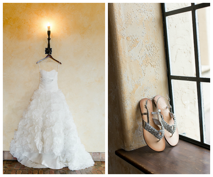 Getting Ready: Jordan Fashions Wedding Dress | Rhinestone Sparkle Wedding Flats/Sandals
