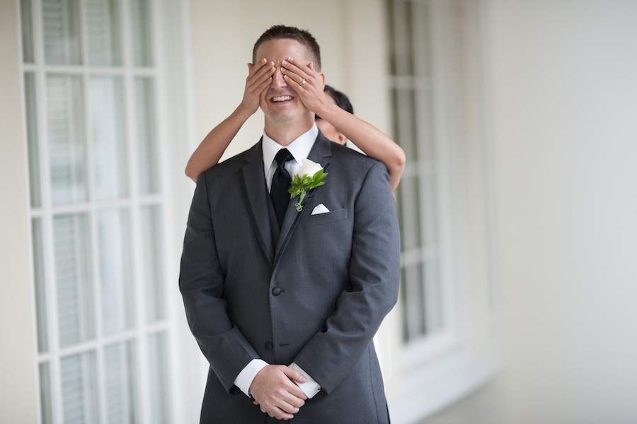 Wedding Bride & Groom First Look | Tampa Wedding Photographer Marc Edwards Photographs