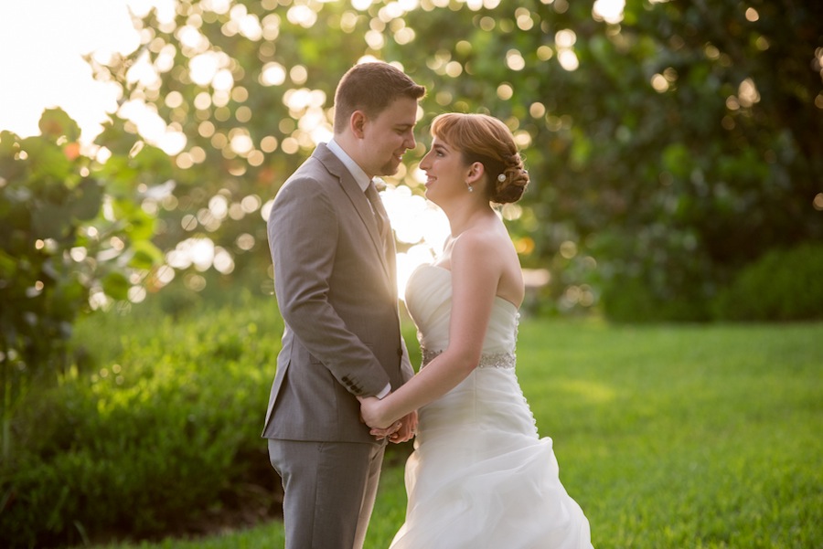 Outdoor Bride and Groom Sarasota Wedding Portrait | The Bay Preserve at Osprey