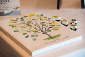 Wedding Reception Guest Table Fingerprint Tree