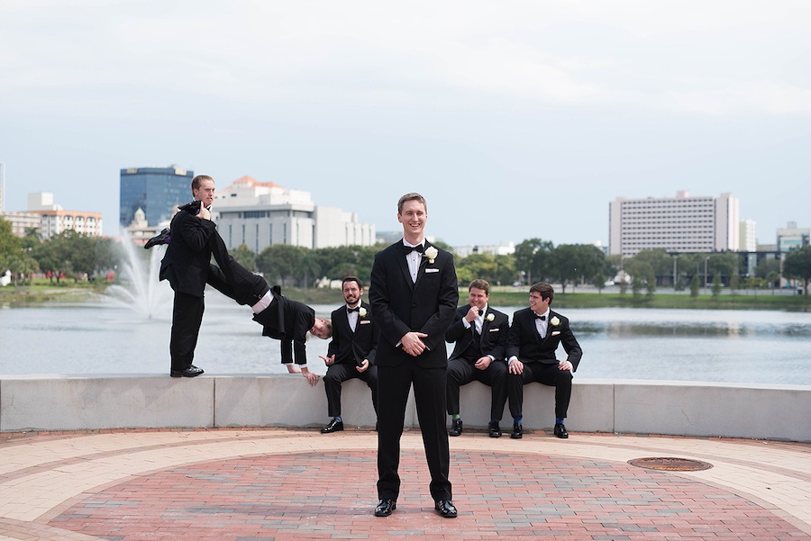 Goofy Groomsmen Photo | Tampa Wedding Photographer Lisa Otto Photography