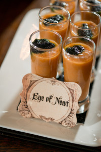 Halloween Inspired, Eye of Newt, Orange Guest Appetizer
