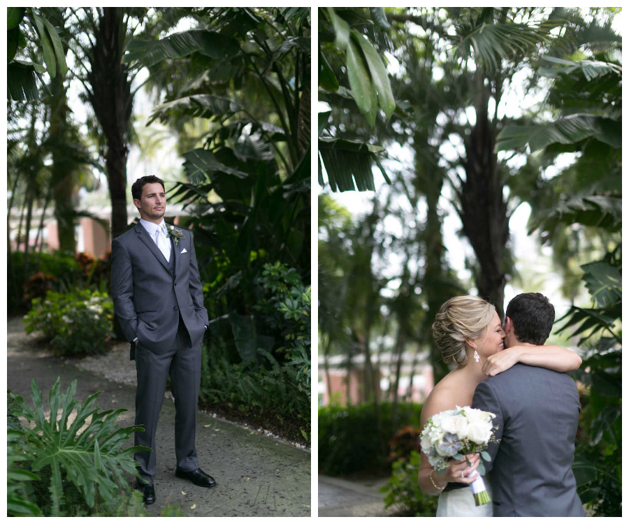 Bride and Groom First Look | St. Pete Wedding Photographer Roohi Photography
