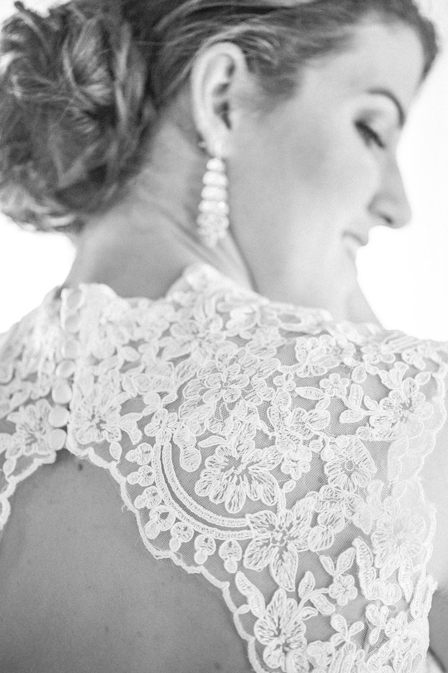 Lace Allure Romance Bridal Gown Wedding Dress Back Detail | Tampa Wedding Photographer Rad Red Creative