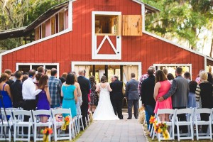 Rustic, Barn Wedding Ceremony | The Barn Crescent Lake at Old McMickey's Farm