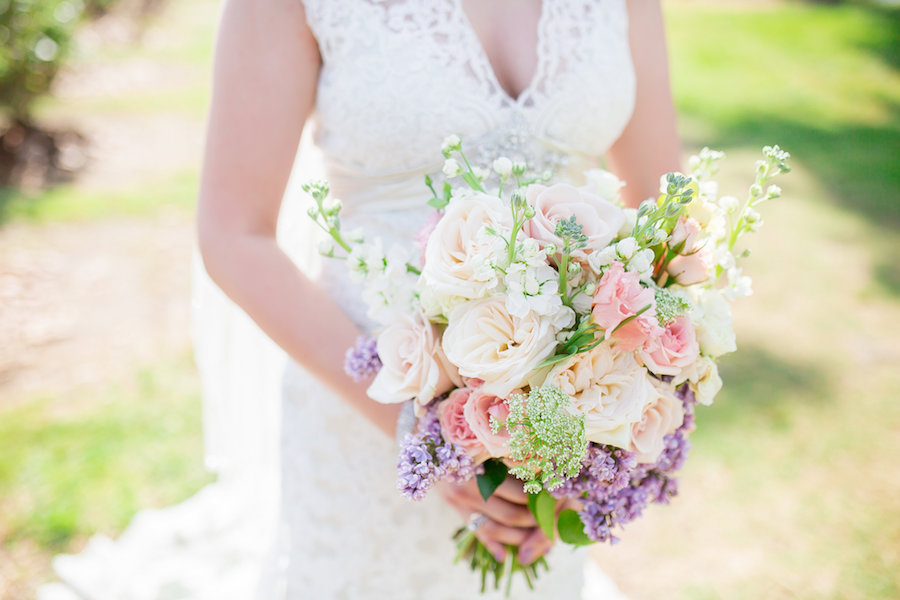 Peach, Pink and Purple Pastel Wedding Bouquet | Tampa Wedding Photographer Rad Red Creative