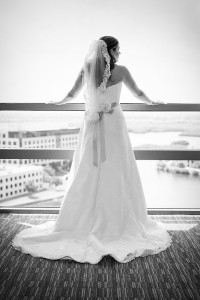 Wedding Day Bridal Portrait in Justin Alexander Wedding Gown | Tampa Wedding Photographer Jeff Mason Photography