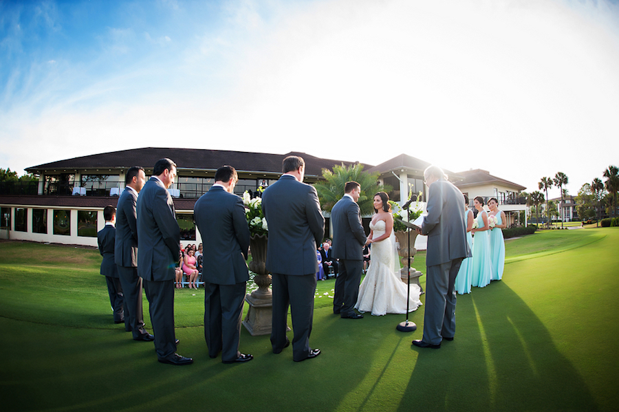 Outdoor Golf Course Wedding Ceremony | Clearwater Wedding Venue Countryside Country Club