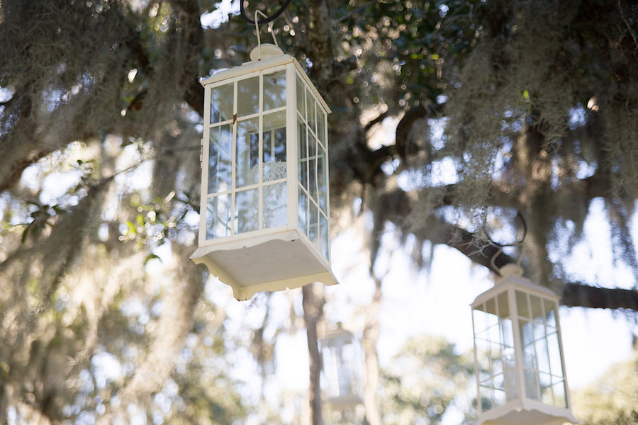 Wedding Ceremony Hanging Tree Lantern | Rustic Tampa Bay Wedding Venue Cross Creek Ranch