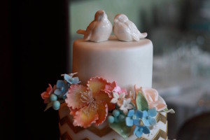 Two Love Birds Wedding Cake Topper | St. Pete Wedding Cake & Pastry Chef | Trudy Melissa Cakes