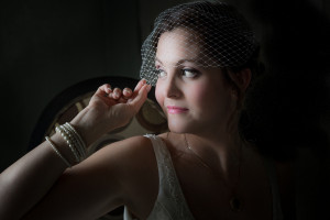 Bride with Birdcage Veil | Sarasota Wedding Photographer Jillian Joseph Photography