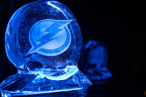 Tampa Bay Lightning Wedding Ice Sculpture