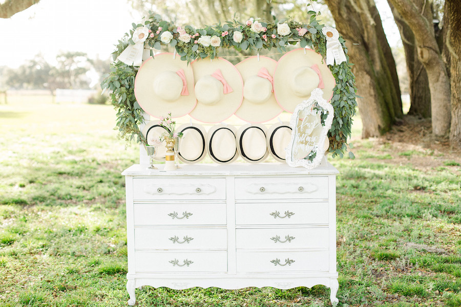 Vintage Wedding Reception Decor with Derby and Garden Inspired Theme | Tampa Wedding Rentals by Ever After Vintage Weddings