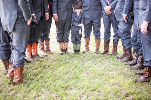 Groomsmen in Cowboy Boots and Suits | Rustic Sarasota Wedding