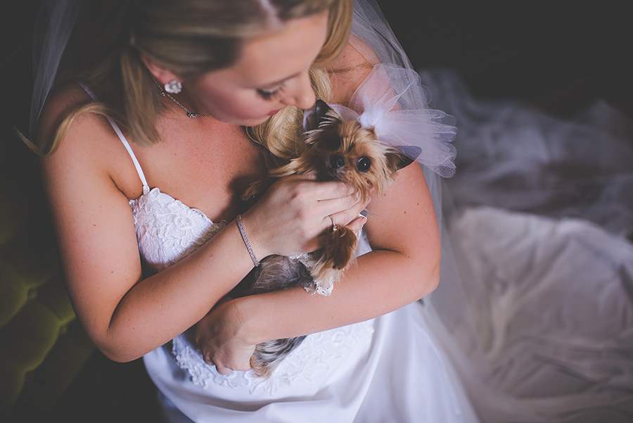 Bridal Portrait with Dog