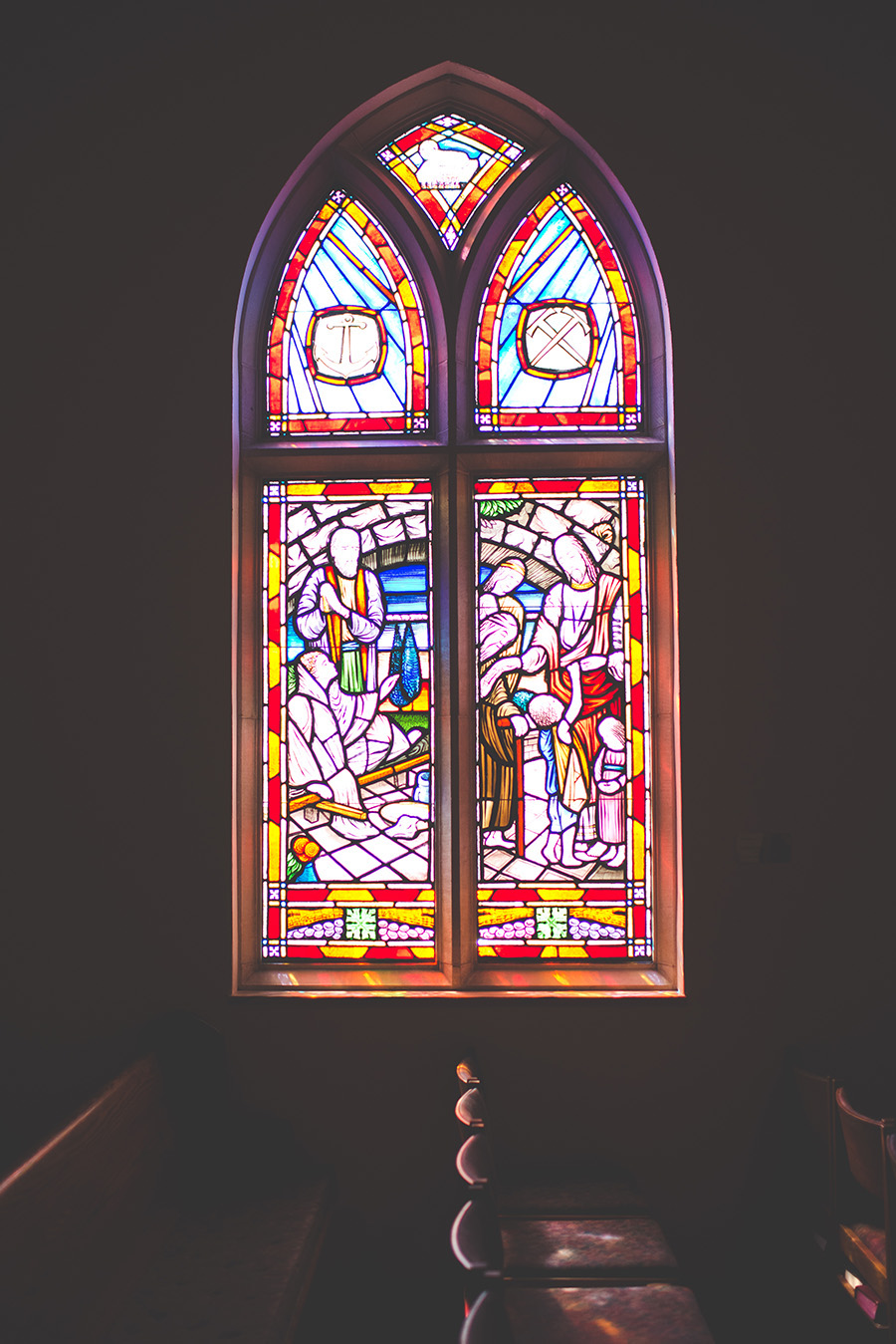 Stained Glass Window | Tampa Wedding Ceremony Venue Hyde Park Methodist Church