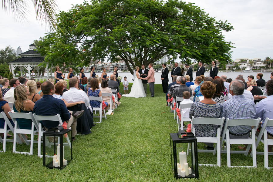 Outdoor Waterfront Wedding Ceremony | Tampa Wedding Venue Davis Island Garden Club