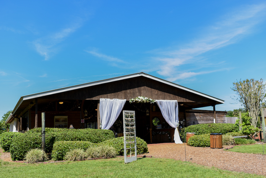 Outdoor Barn Wedding Reception | Rustic Tampa Wedding at Cross Creek Ranch