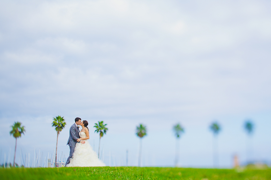 Downtown St. Pete Bride and Groom Wedding Portrait | Best St. Pete Wedding Photographer | Roohi Photography