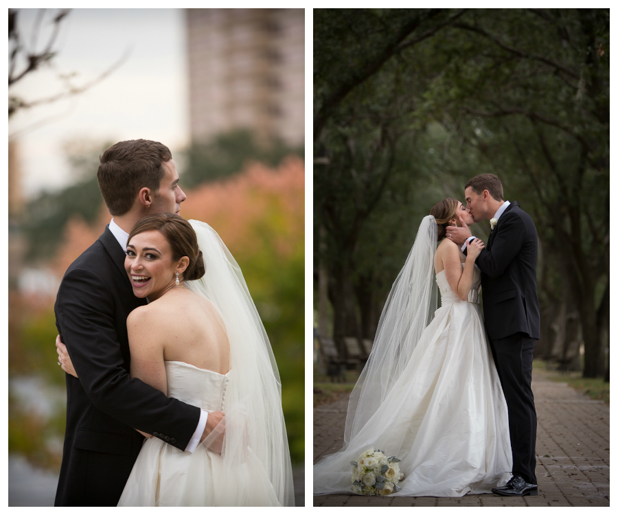 Bride and Groom, Outdoor Wedding Portraits | Downtown Tampa
