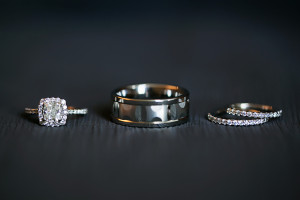 Bride and Groom Wedding Bands and Engagement Ring | Tampa Wedding Photographer Limelight Photography