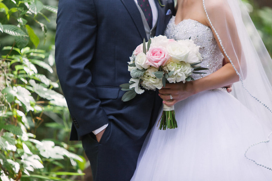 Bride & Groom Wedding Portrait at Clearwater Venue Countryside Country Club