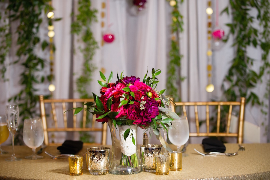 Pink and Red Rustic Nature Inspired Wedding Bouquet with Greenery | Tampa Bay Wedding Florist Andrea Layne Floral Design