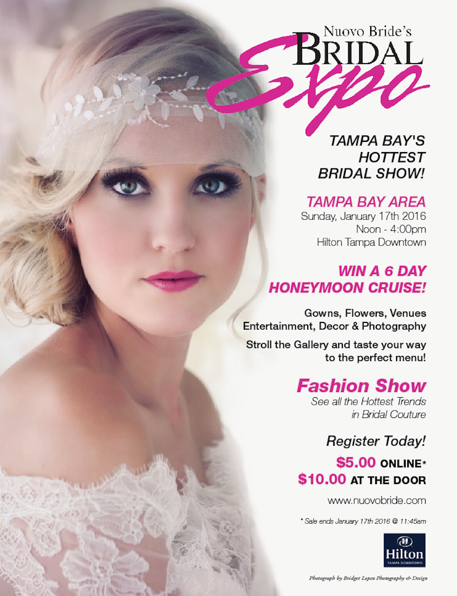 Tampa Bay Bridal Show, Sunday, January 17, 2016 Nuovo Bride's Bridal