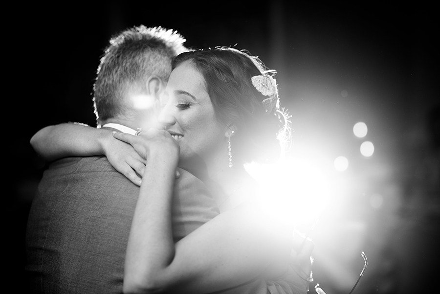 Bride and Groom First Dance Wedding Portrait by Tampa Wedding Photographer Caroline and Evan Photography