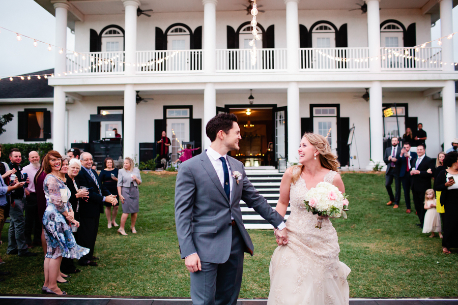 Bride and Groom Wedding Reception Entrance | Outdoor, Rustic Tampa Bay/Dade City Wedding Reception Venue Barrington Hill Farm