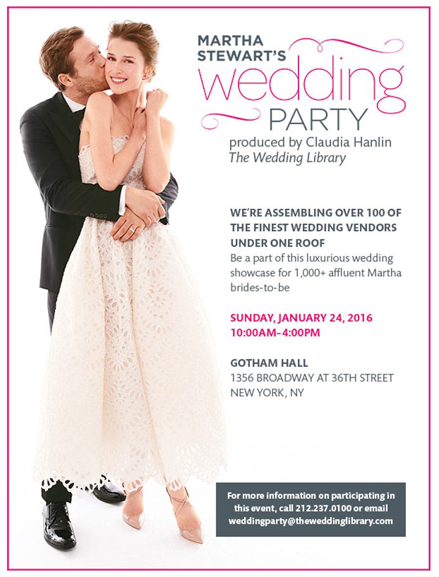 Martha Stewart's Wedding Party | New York Wedding Show