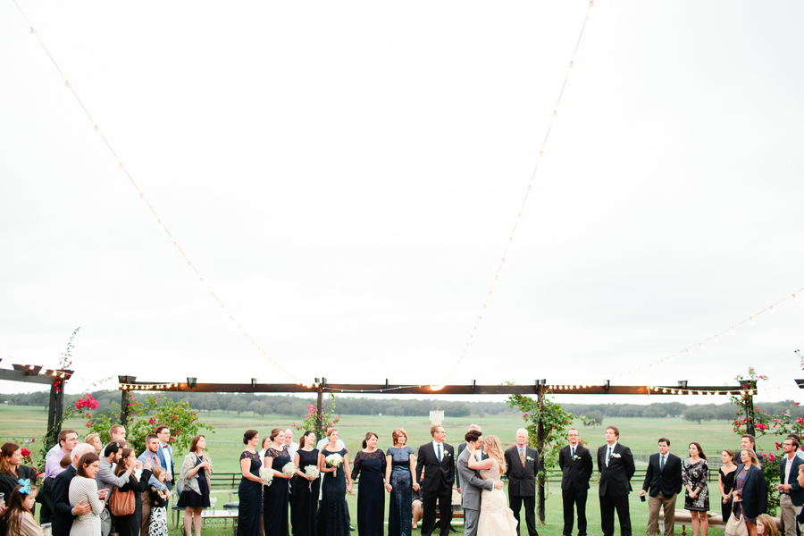 Bride and Groom Wedding First Dance on Lawn | Outdoor, Rustic Tampa Bay/Dade City Wedding Reception Venue Barrington Hill Farm